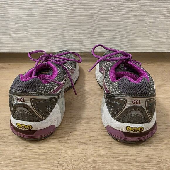 Asics Grey Purple GT-2170 Duomax Gel Supportive Outdoor Running Sneakers Size 8 - Picture 5 of 9